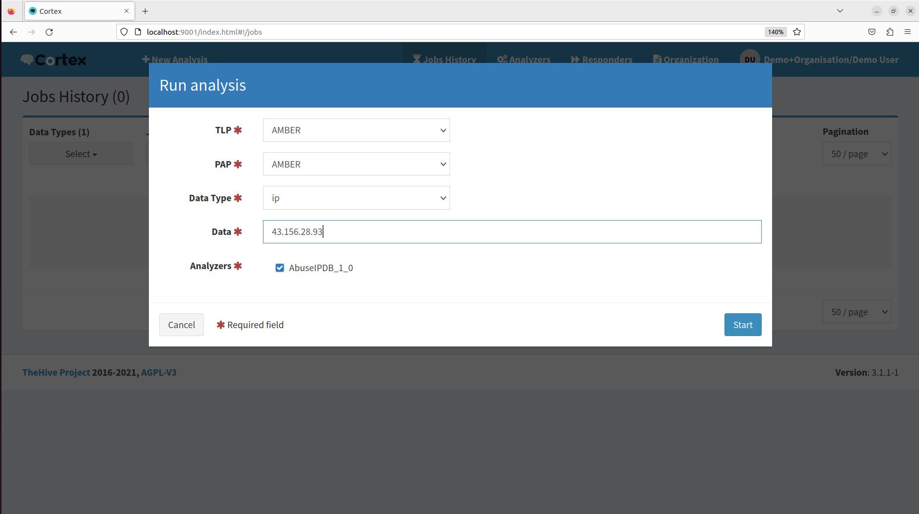 Cortex screenshot