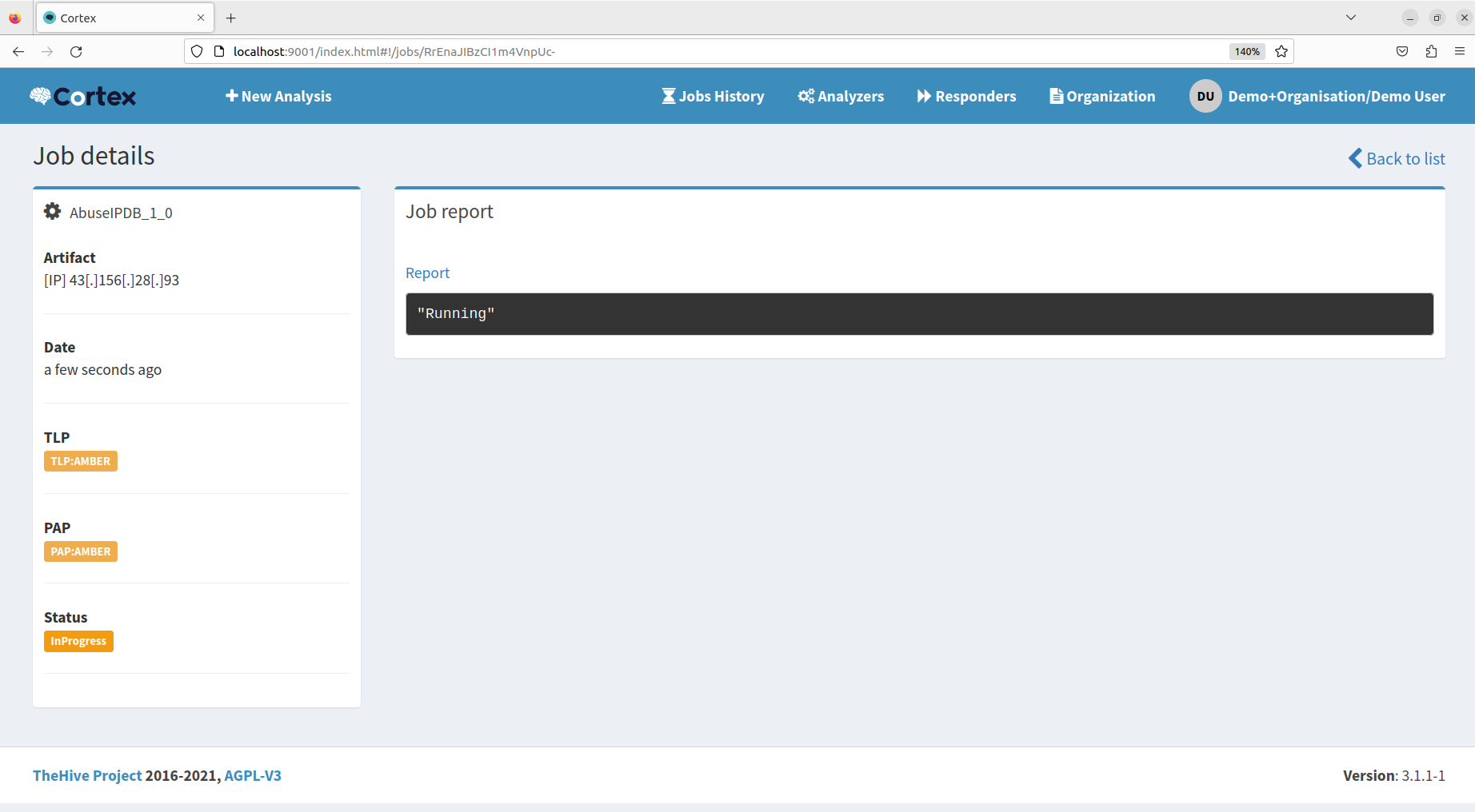 Cortex screenshot