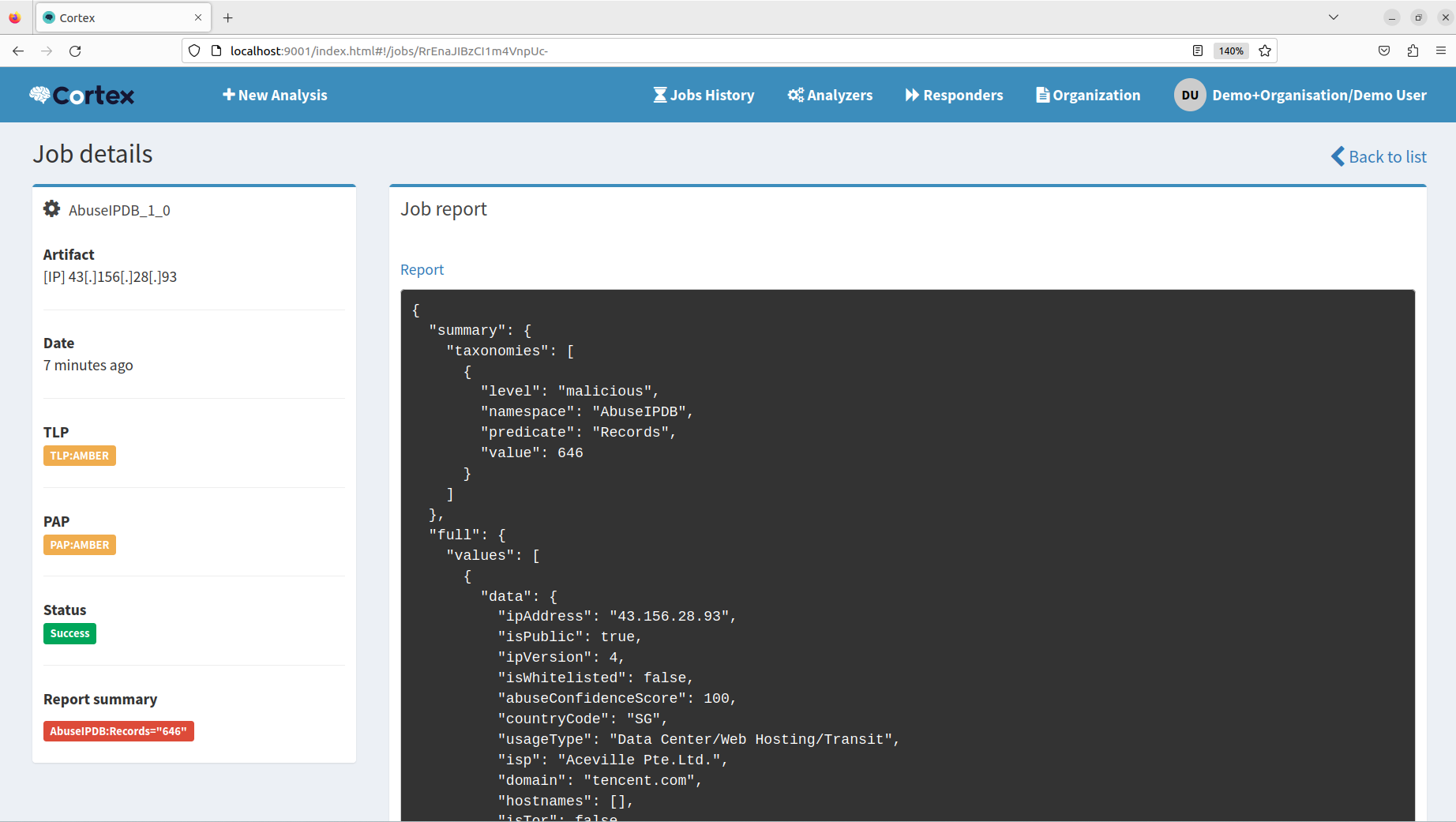 Cortex screenshot