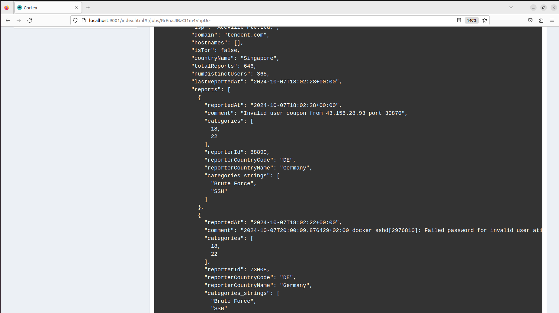 Cortex screenshot